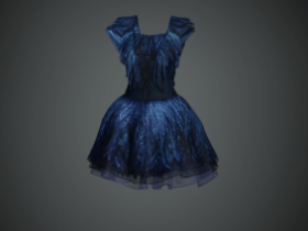【iclone服装】蓝色连衣裙服装