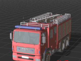 【iclone模型】消防车
